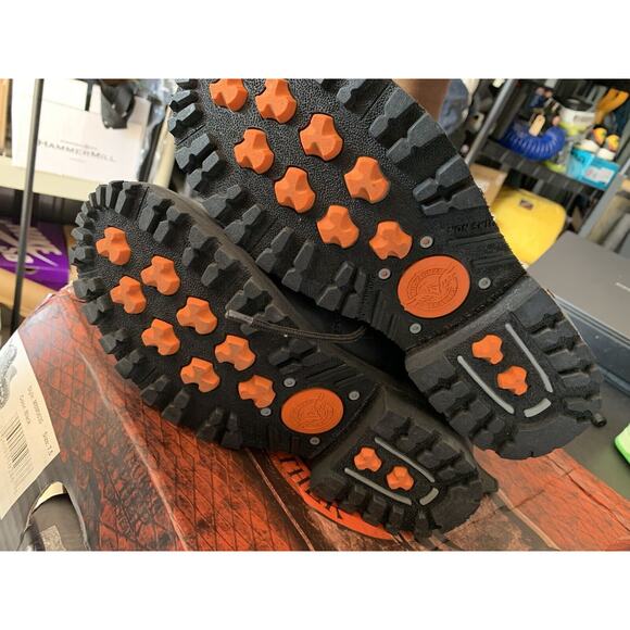 Milwaukee Leather Men's 8" Motorcycle Logger Boot w/ Cap Toe Lace Up Sz 7.5 - Picture 15 of 16